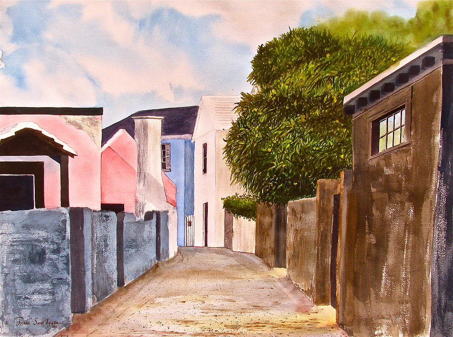 Bermuda Alley Painting by Frank SantAgata