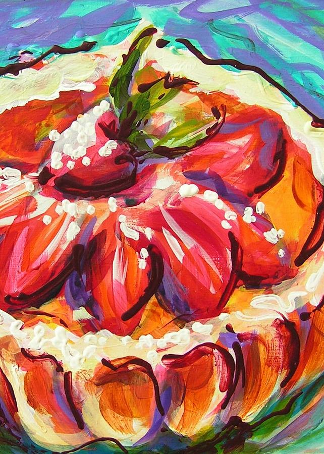 Berry Berry Torte Painting by Judy  Rogan