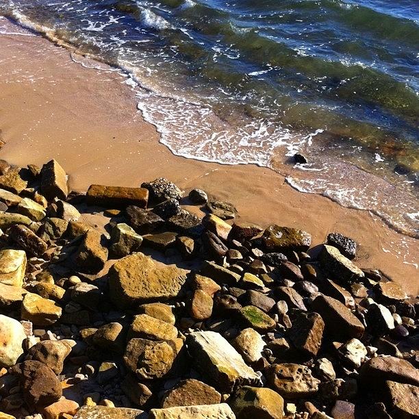 Water Photograph - Beside The Seaside #water #sea #shore by Robyn Padden
