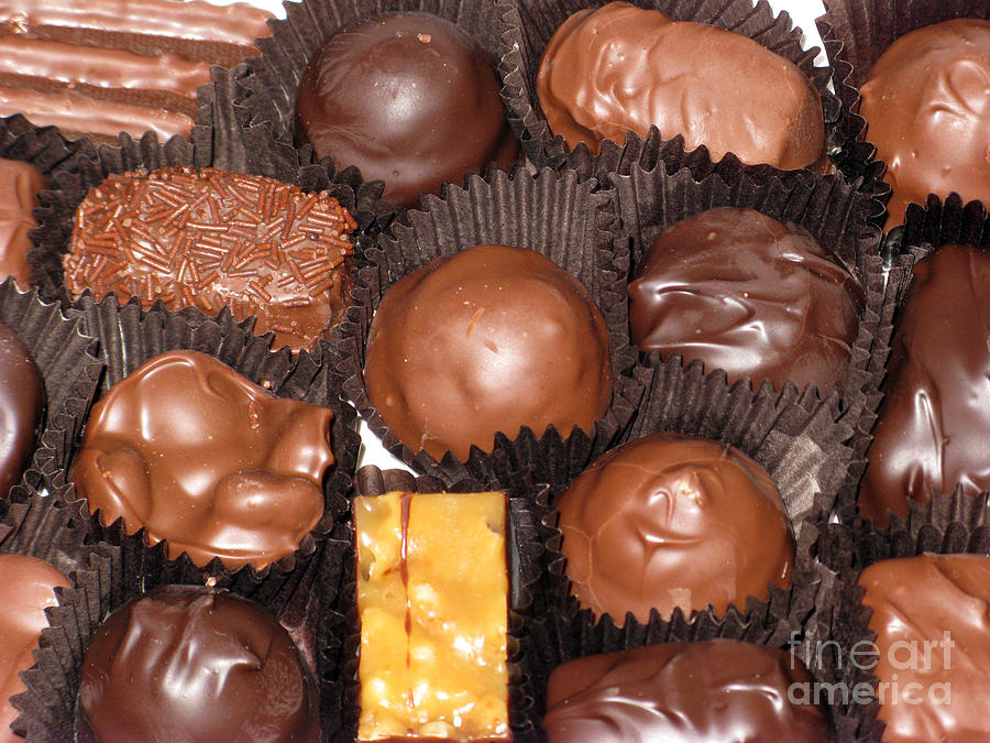 Still Life Photograph - Best Collection of Chocolate Sweets 01 by Ausra Huntington nee Paulauskaite