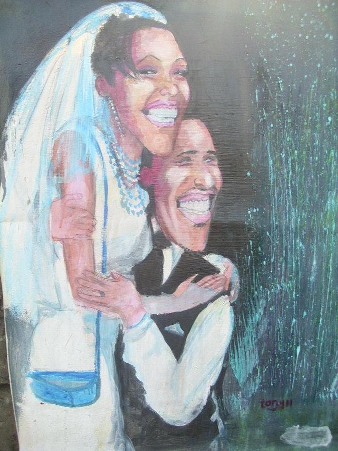Best Wedding Day Painting by Nixon Mwangi