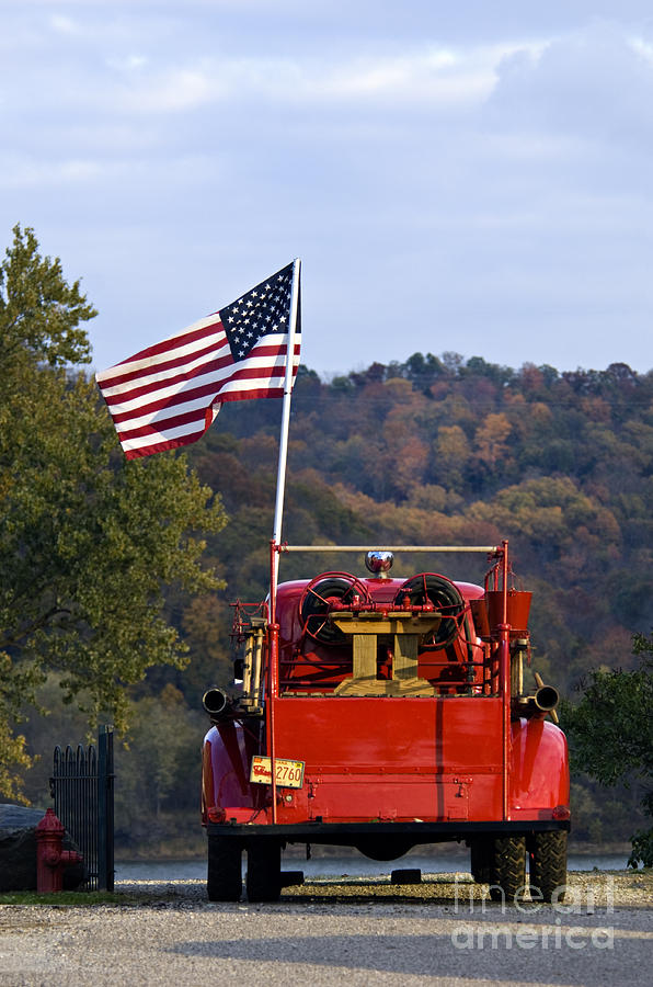Bethlehem Fire Truck - D008199 Photograph by Daniel Dempster