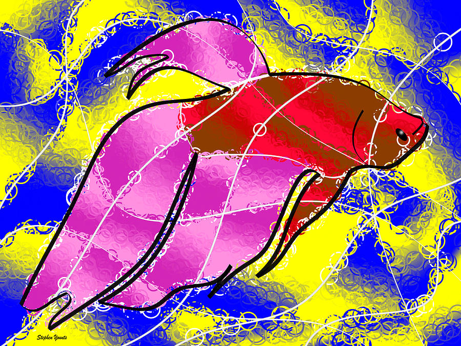 Fish Digital Art - Betta by Stephen Younts
