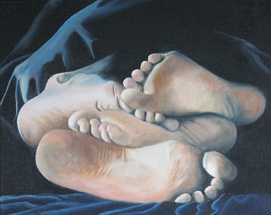 Sheets Painting - Between The Sheets by Teri Vaughn