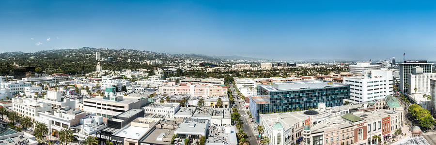 City Of Angels Photograph - Beveryly Hills Panoramic by Josh Whalen