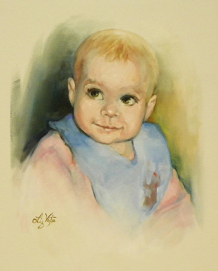 Portrait Painting - Bianca by Liz Viztes