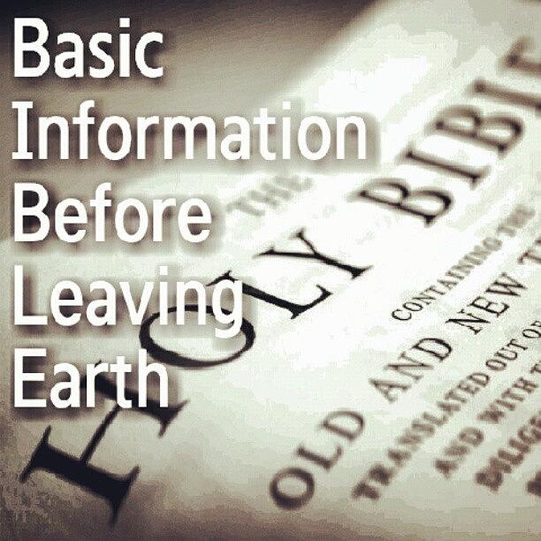Jesus Christ Photograph - #bible Basic Information Before Leaving by Luke Reynolds