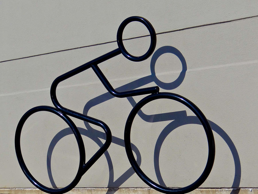 Bicycle Shadow Photograph by Julia Wilcox