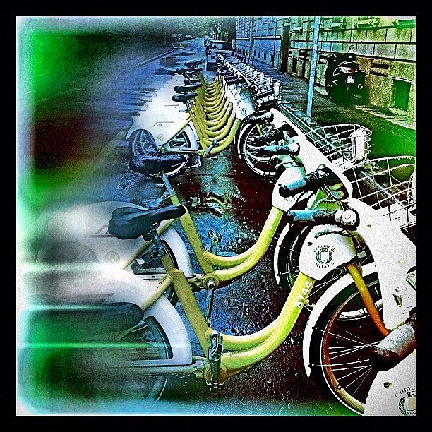 Bicycle Photograph - Bicycles #instagram #iphone by Roberto Pagani