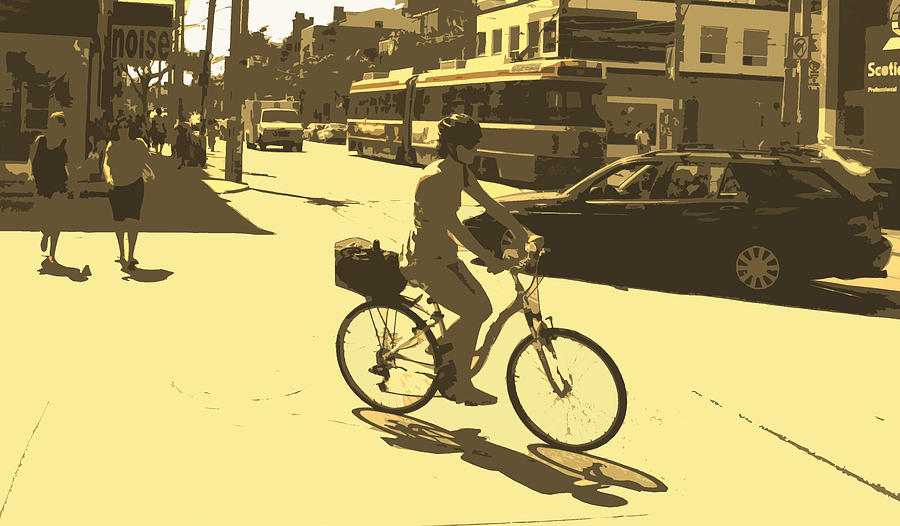 Bicycling In Toronto Photograph by Ian  MacDonald