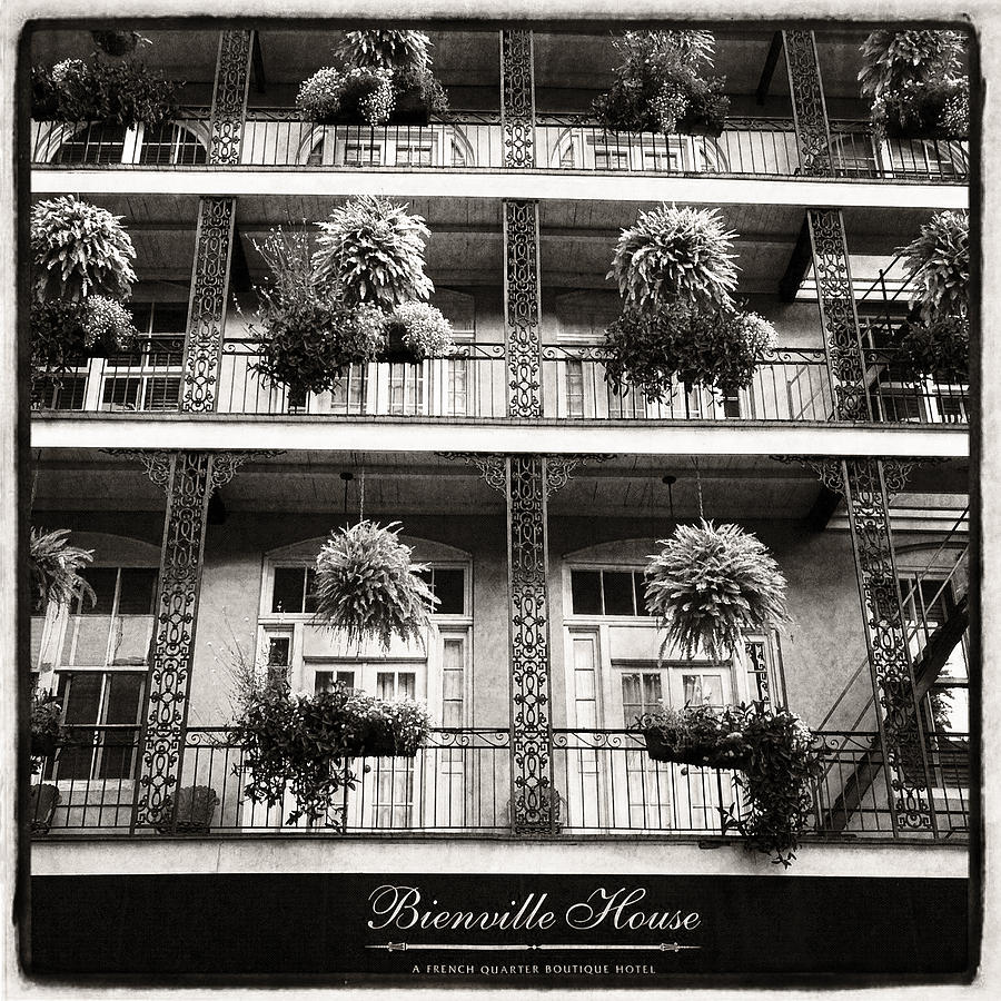 Bienville House in Black and White Photograph by Tammy Wetzel