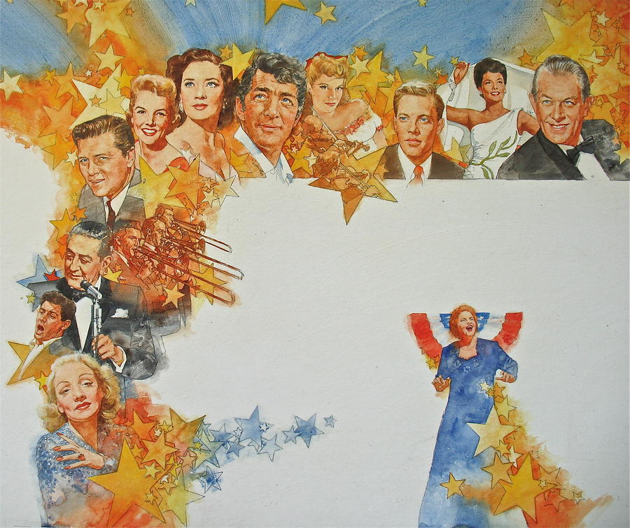 Big Band Singers Painting by Cliff Spohn