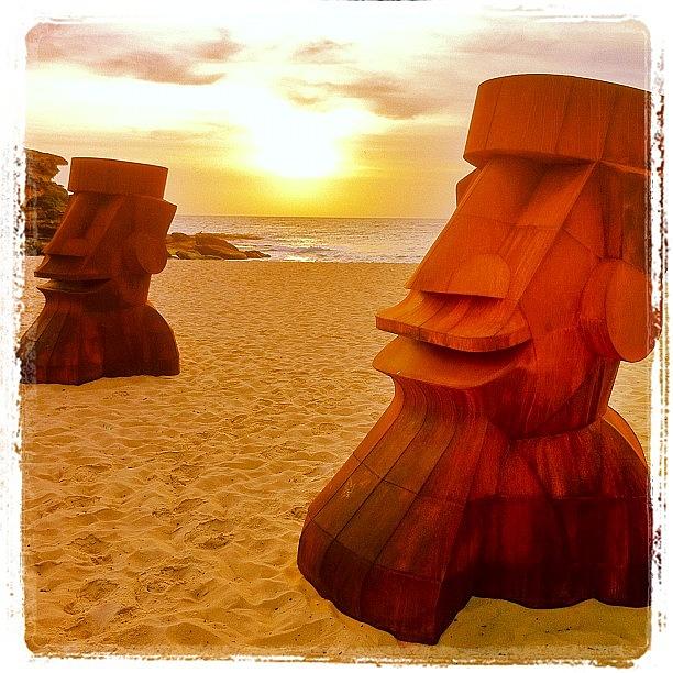 Instagram Photograph - Big Heads On The Beach by Christopher Chan