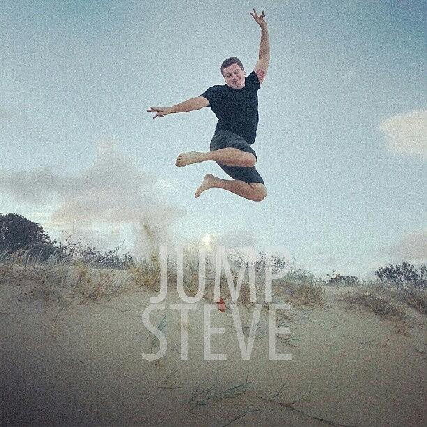 Beach Photograph - Big Leap For My Mate @stelmer. #vsco by Ted Vanderloo