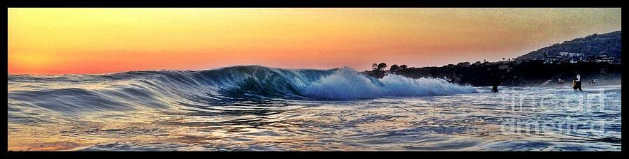 Sunset Photograph - Big Little Wave by Sebastian Acevedo
