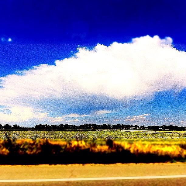 Sky Photograph - Big Lonely cloud by Caleb Baker
