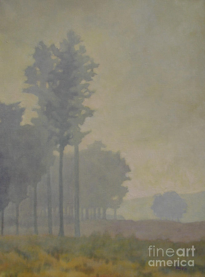 Big Meadow Fog Painting by Patricia A Griffin