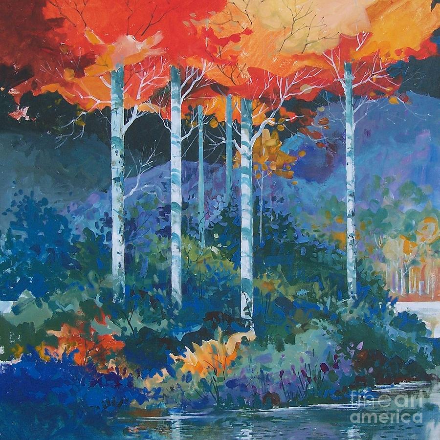 Big Meadows Lake Painting by Micheal Jones