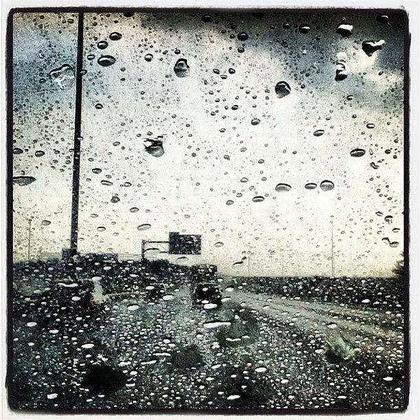 I95 Photograph - Big #raindrops #driving On #i95 by Charles Dowdy