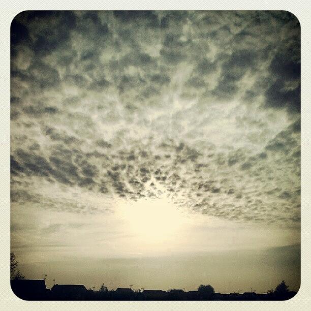 Clouds Photograph - Big Sky! #sun #houses #clouds by Pete Carr