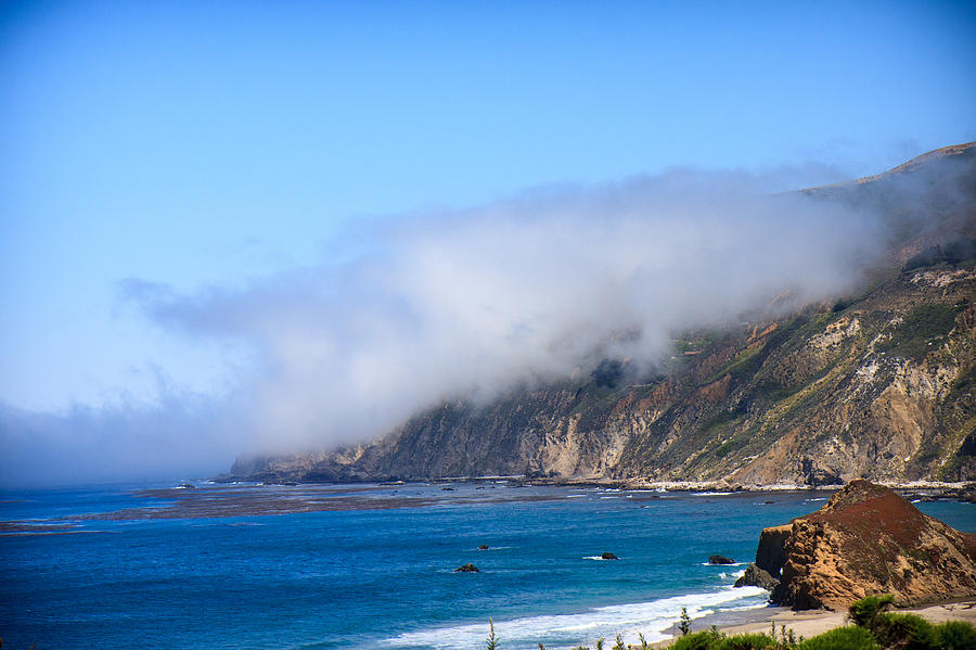 Big Sur Coastline With Fog Photograph by Dina Calvarese