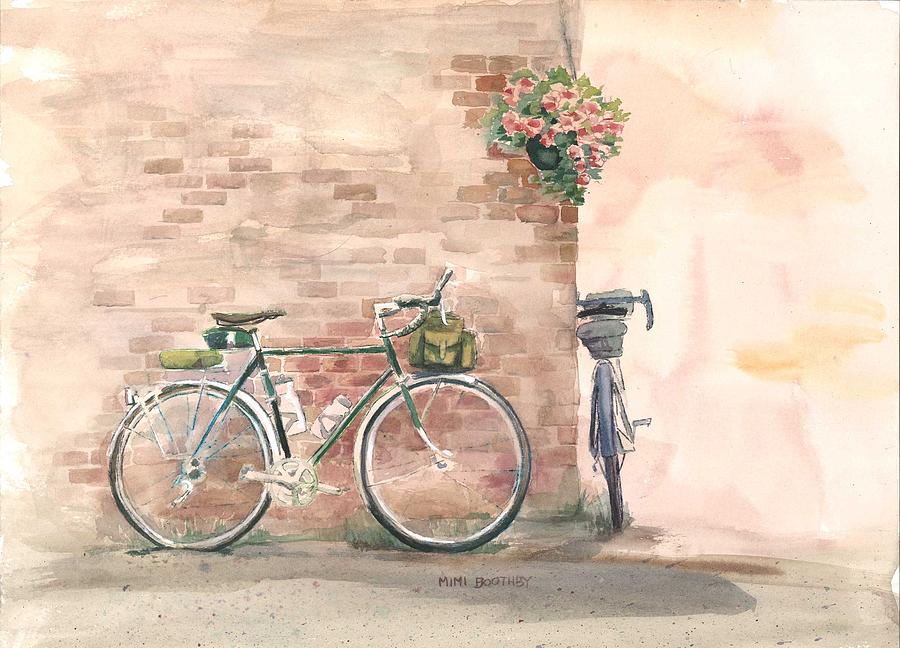 Bike Date Painting by Mimi Boothby