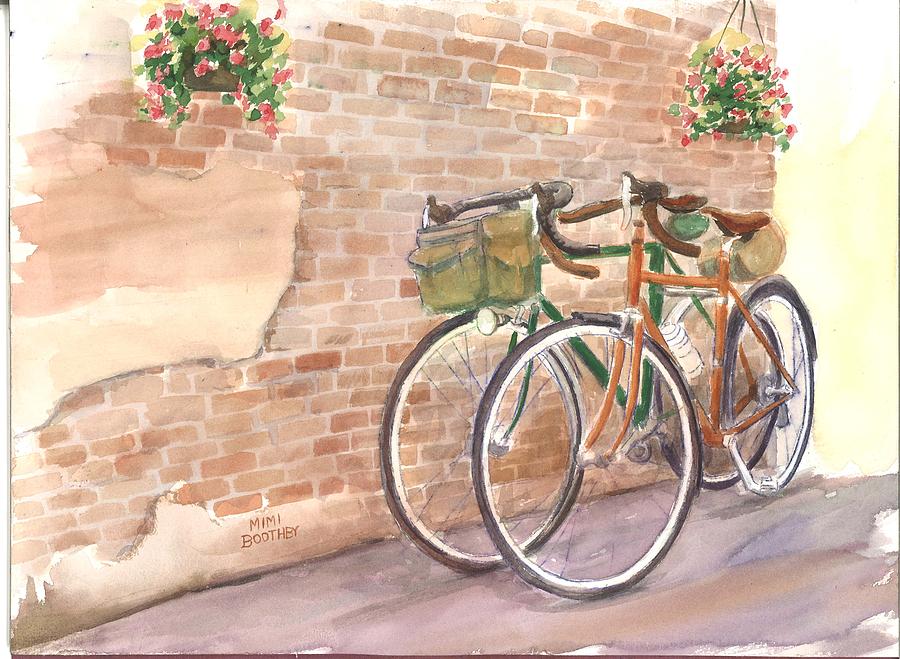 Bike Date Two Painting by Mimi Boothby