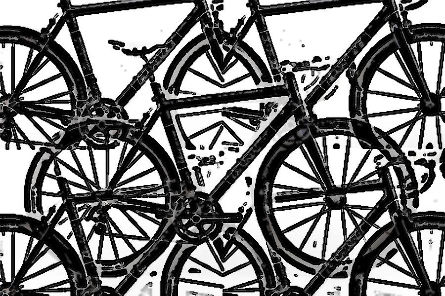 Bikes 555 Digital Art by James Christiansen