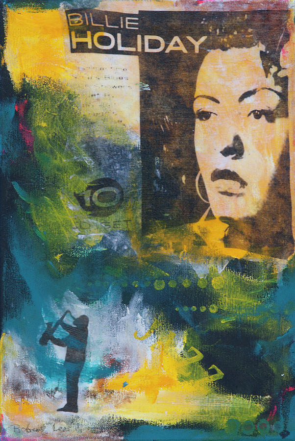 Jazz Mixed Media - Billie by Robin Lee Jazz Mixed Media - Billie by Robin Lee