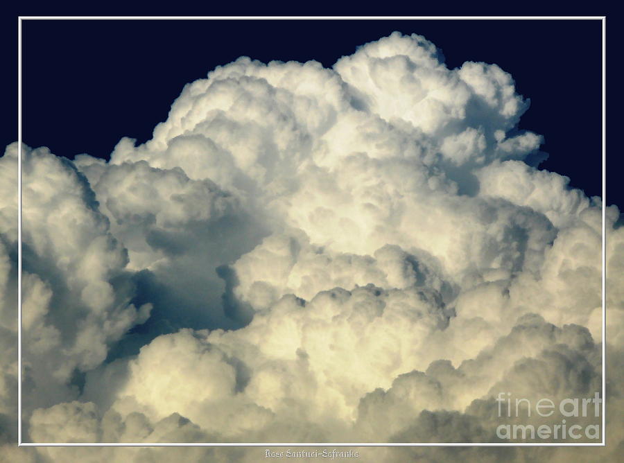Billowing Clouds with an Oil Painting Effect Photograph by Rose Santuci-Sofranko