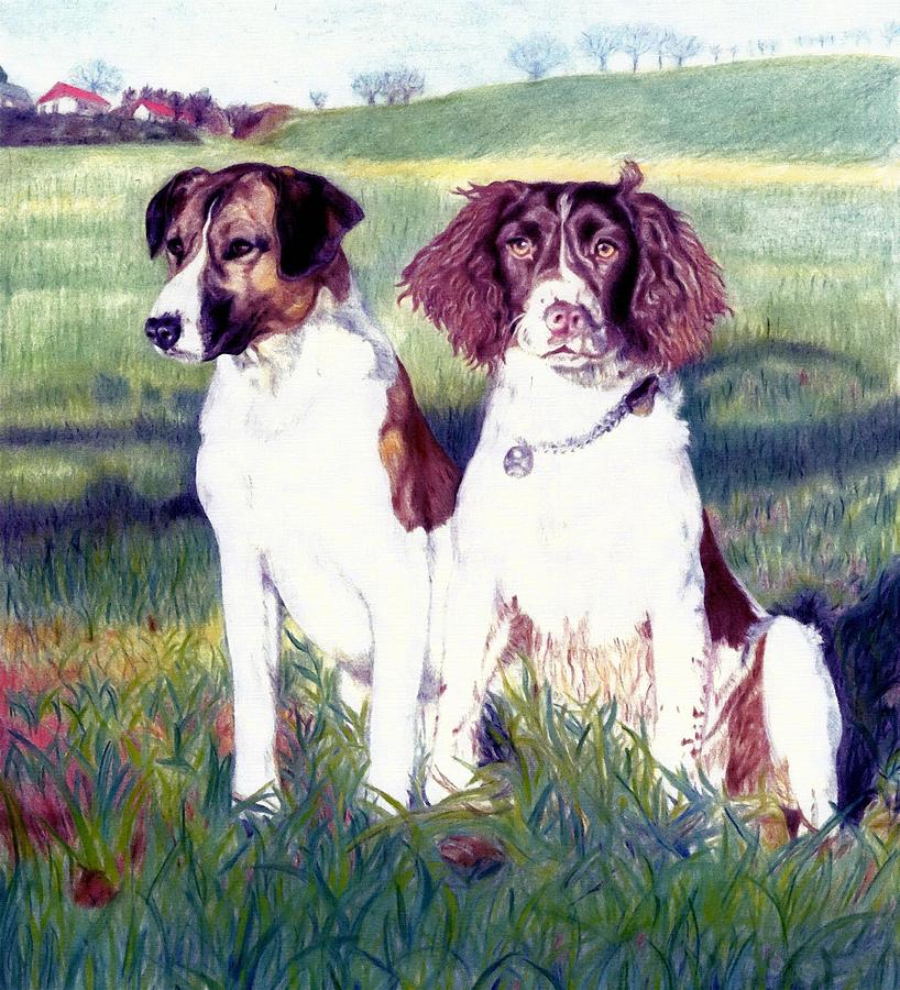 Billy and Charlie Drawing by Ronald Osborne