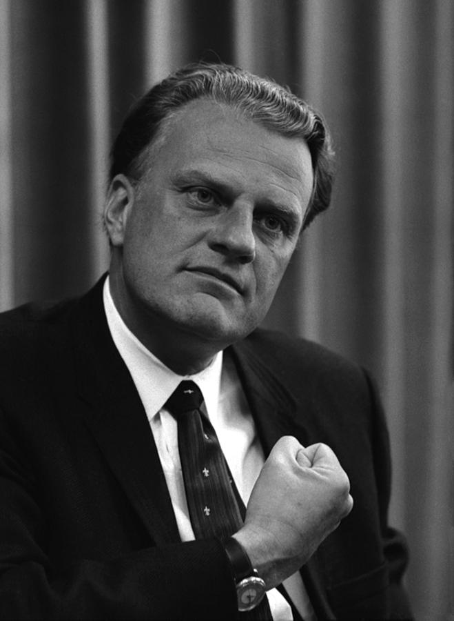 Portrait Photograph - Billy Graham Was A Prominent Christian by Everett