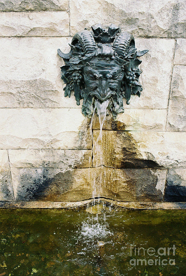 Biltmore Estate - Water spout Photograph by Sherrie Winstead
