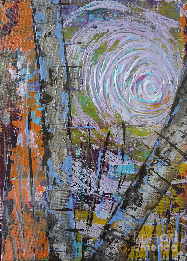 Birch 14 Painting by Jacqueline Athmann