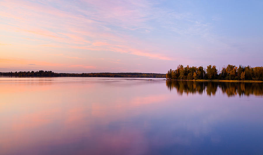 Birch Lake Sunset Photograph by Adam Pender