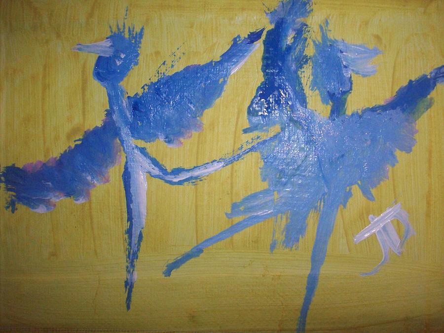 Bird Dance Painting by Judith Desrosiers