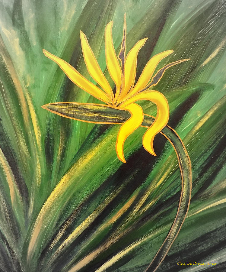 Flower Painting - Bird of Paradise 34 by Gina De Gorna