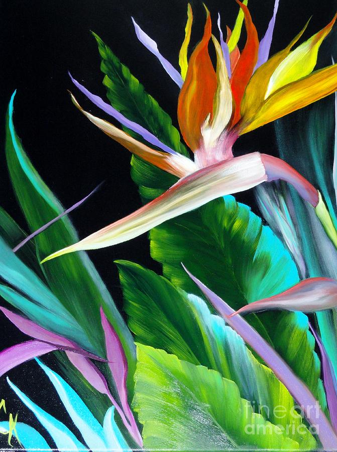 Bird of Paradise Painting by Carol Avants