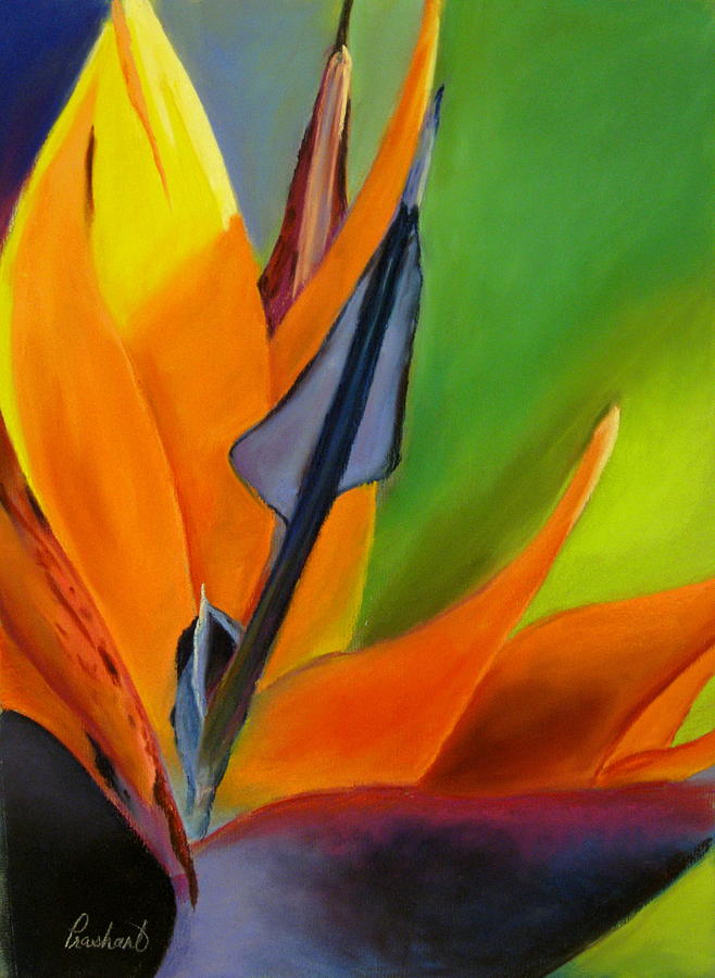 Abstract Painting - Bird of Paradise by Prashant Shah