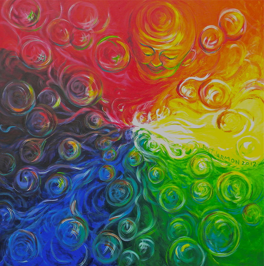 Birth of Color Painting by Jeanette Jarmon