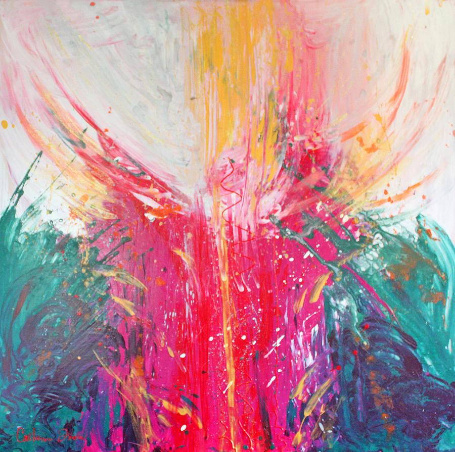 Abstract Painting - Birthing  by Catherine Foster