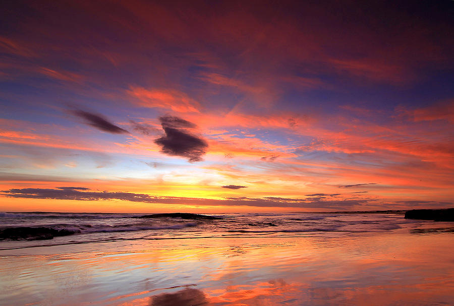 Birubi Sunset Photograph by Paul Svensen