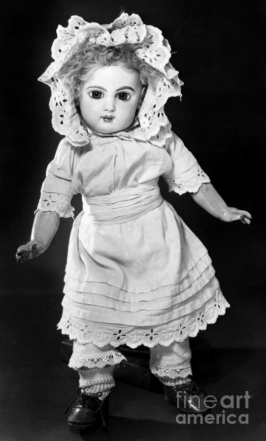 BISQUE DOLL, c1890 Photograph by Granger