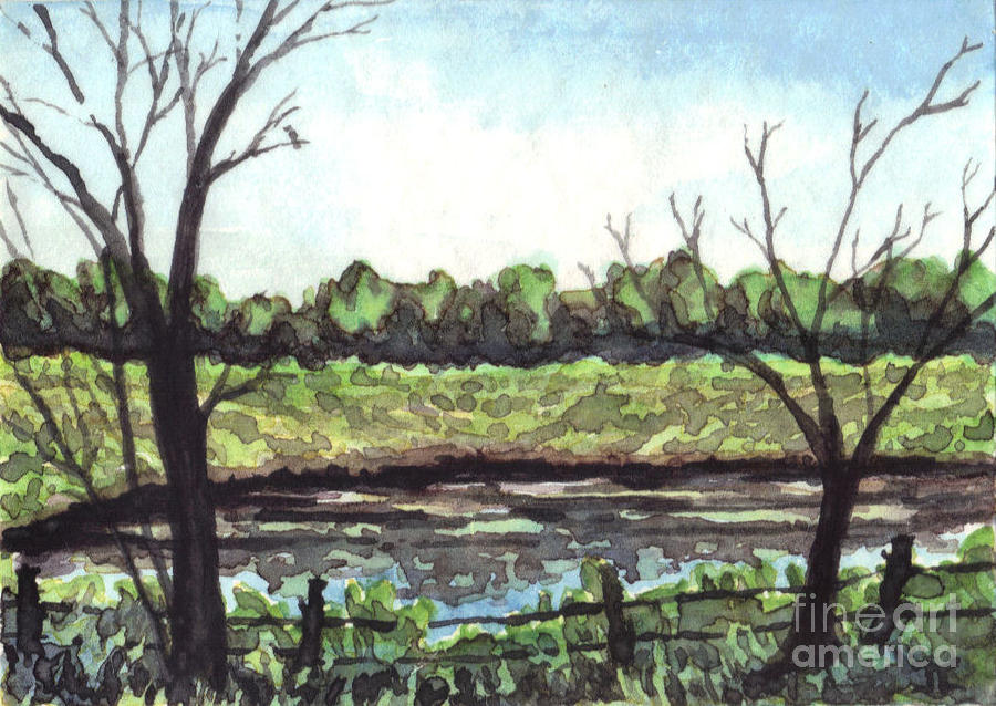 Bissel Pond Two Painting By James Leonard - Fine Art America