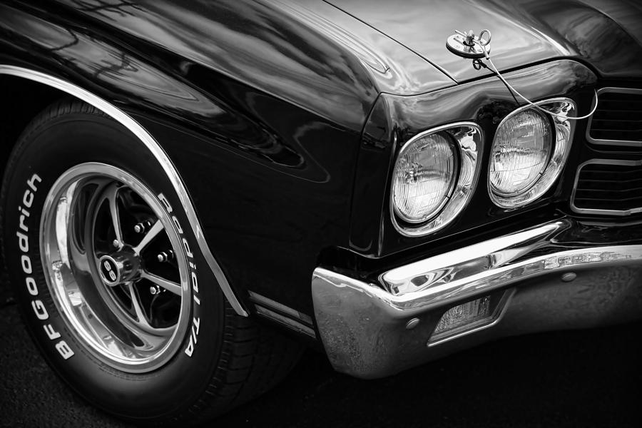 300 Photograph - Black 1970 Chevelle SS 396  by Gordon Dean II