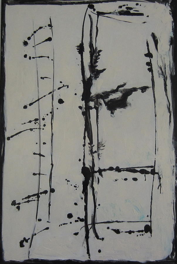 Black and White 1 Painting by Francine Ethier