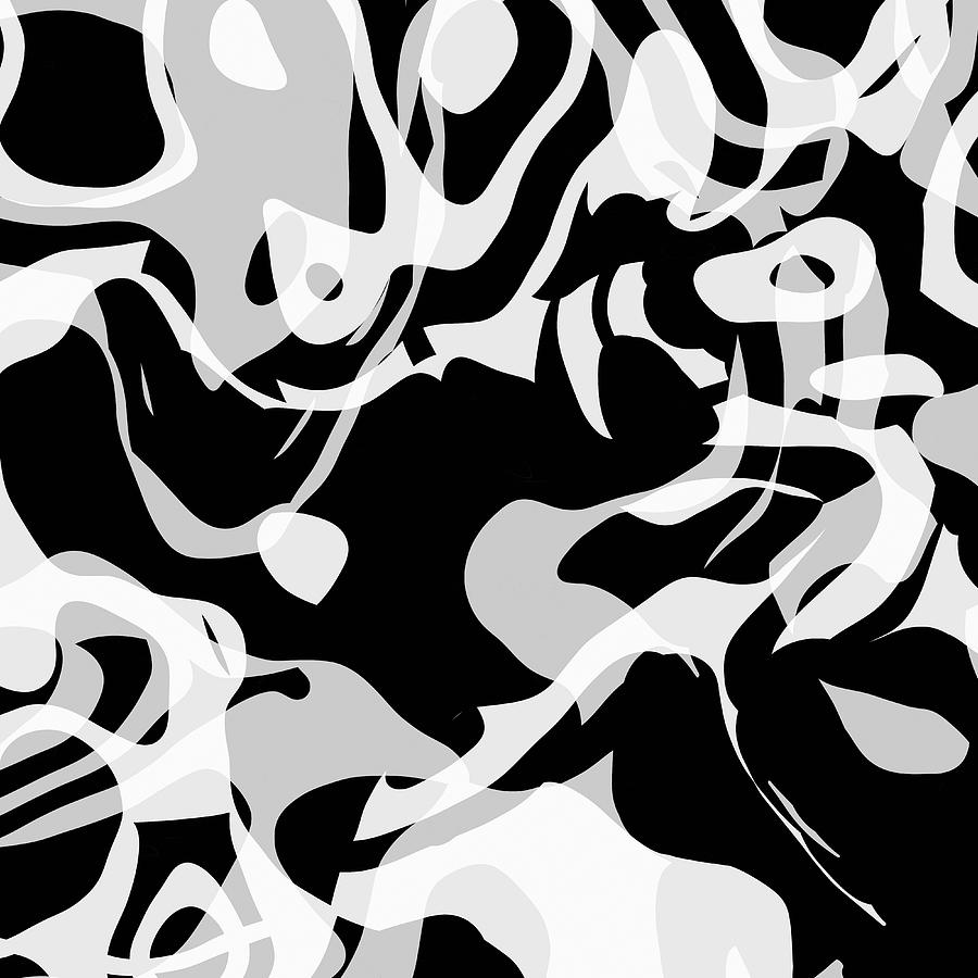 Black And White Abstract Art Background