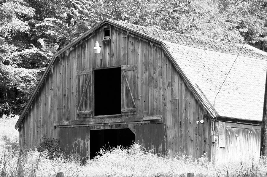 Black And White Barn Photograph by Barbara S Nickerson
