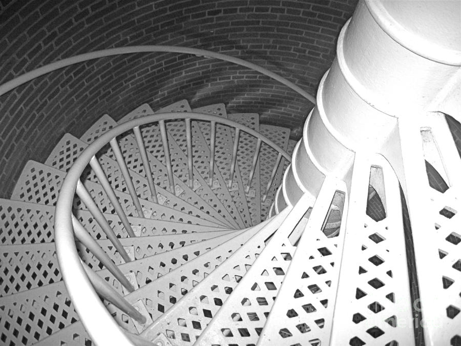 Black and White Spiral    Photograph by Nancy Patterson