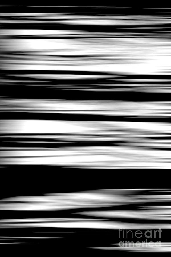 Black and white striped wave pattern Photograph by Simon Bratt
